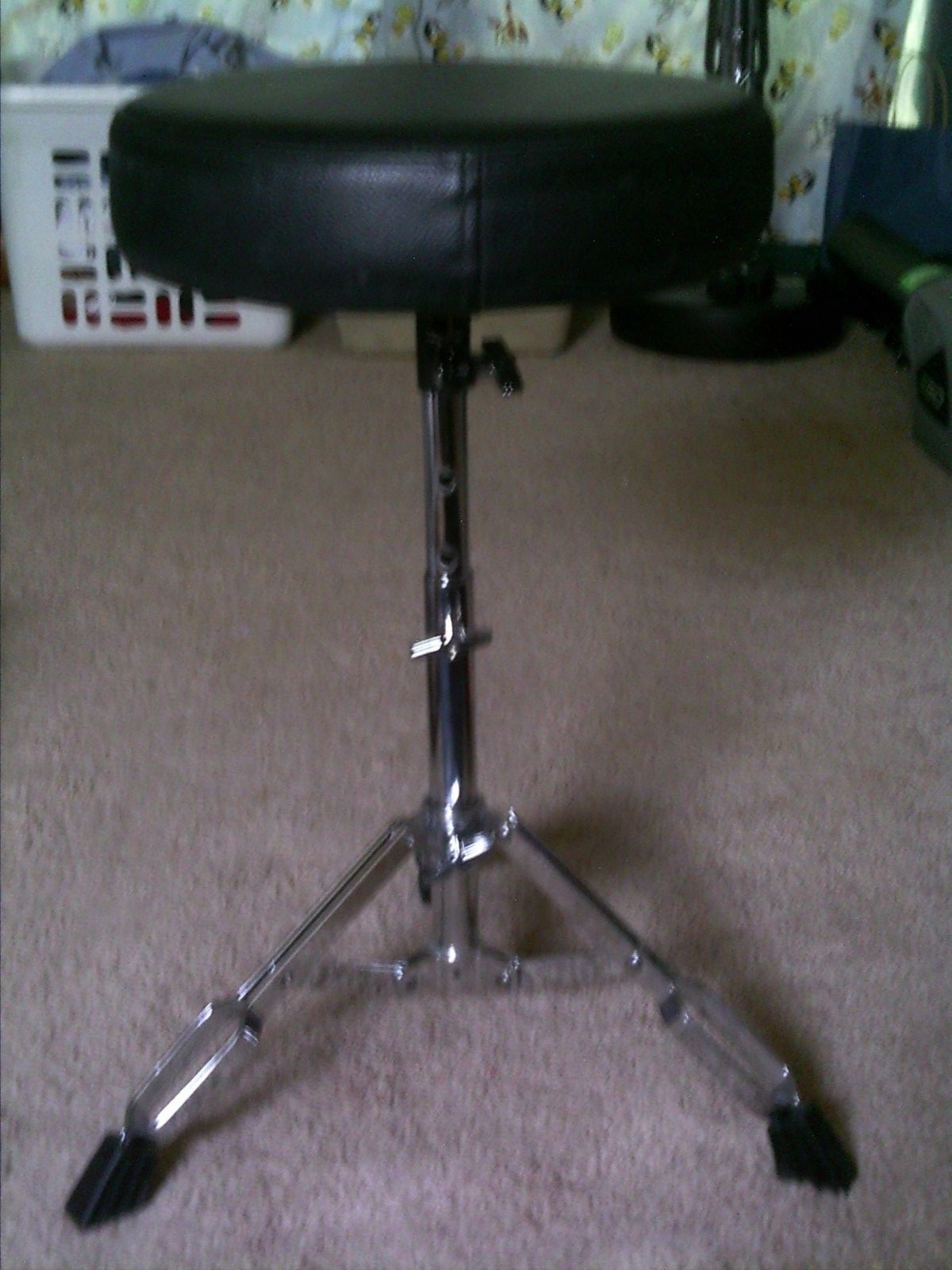 drum throne seat stool double braced legs