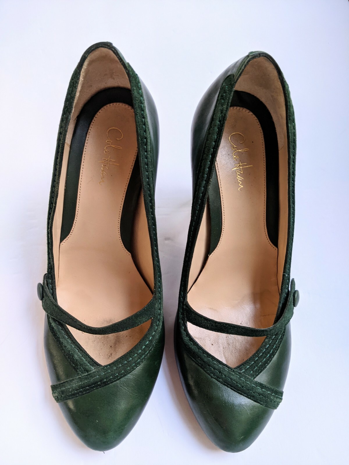 COLE HAAN Leather Green Pump High Heel 