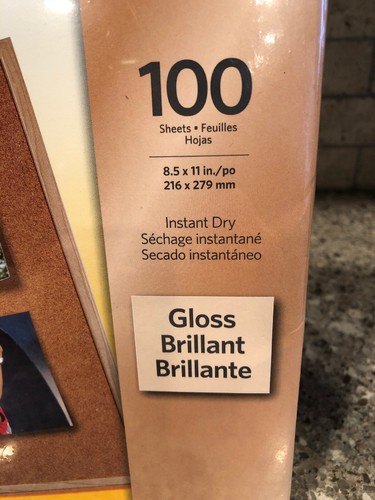 Kodak Photo Paper 6.5 mil Glossy 8-1/2 x 11 100 Sheets/Pack 8209017