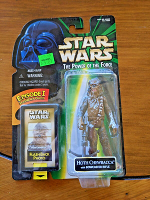 1998 Star Wars Power of The Force Hoth Chewbacca Flashback Ep 1, 4'' Mint Sealed
