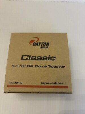 Dayton Audio DC28F-8 1-1/8'' Classic Silk Dome Tweeter
