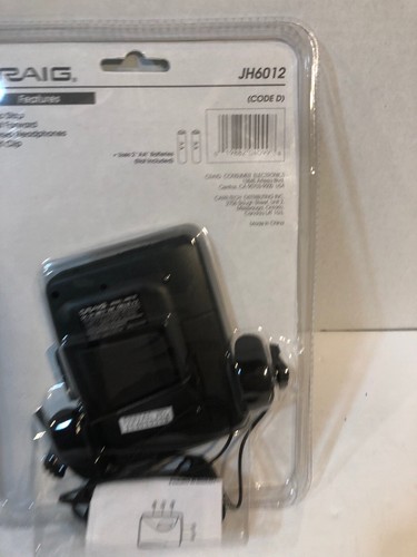 Craig Stereo Cassette Player Model JH 6012