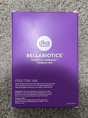 DR KELLYANN BellaBiotics Probiotics DERMA + KOREAN MINT 3pack Best By 04/2026