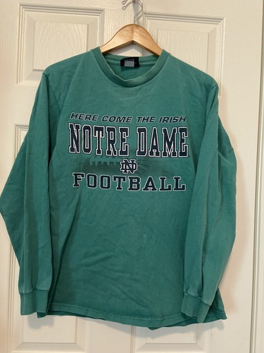 Vintage Jansport Notre Dame Football Long Sleeve T Shirt