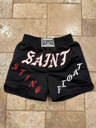 Saint Michael “Sting Float” Boxing Shorts in Green