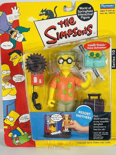 2002 Playmates The Simpsons WOS Resort Vacation Smithers