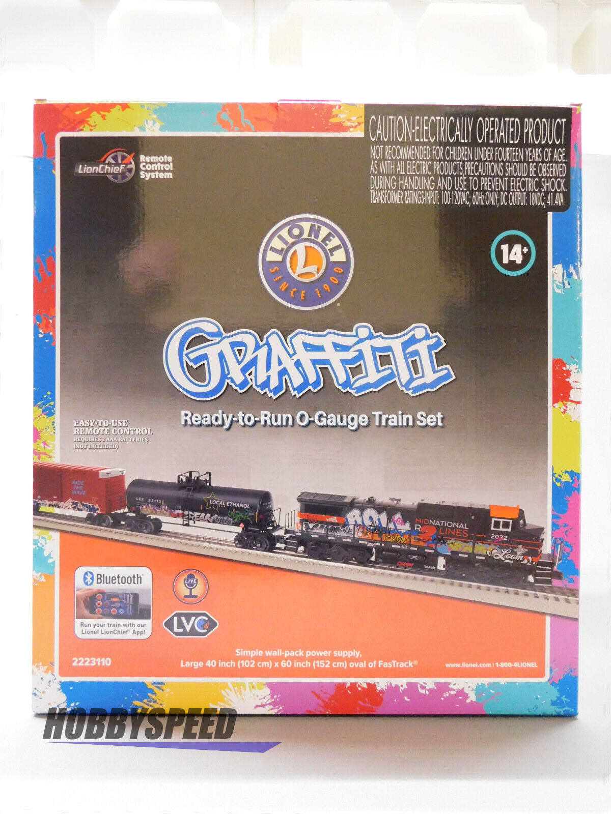 LIONEL #2223110 GRAFFITI DASH 8 BLUETOOTH 5.0 DIESEL FREIGHT LIONEL #2223110 GRAFFITI DASH 8 BLUETOOTH 5.0 DIESEL FREIGHT