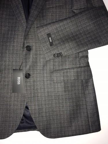 Pre-owned Hugo Boss $645 Boss  James4 Open Blue Sport Coat Jacket Size 38r Us