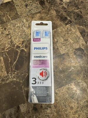 NEW Philips Sonicare Optimal Gum Care Tooth Brush Heads White 3 Pack