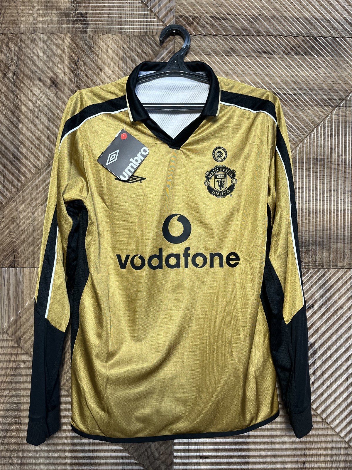 未着用　UMBRO manchester united Manchester United 2001/2002 Football Shirt Umbro Centenary