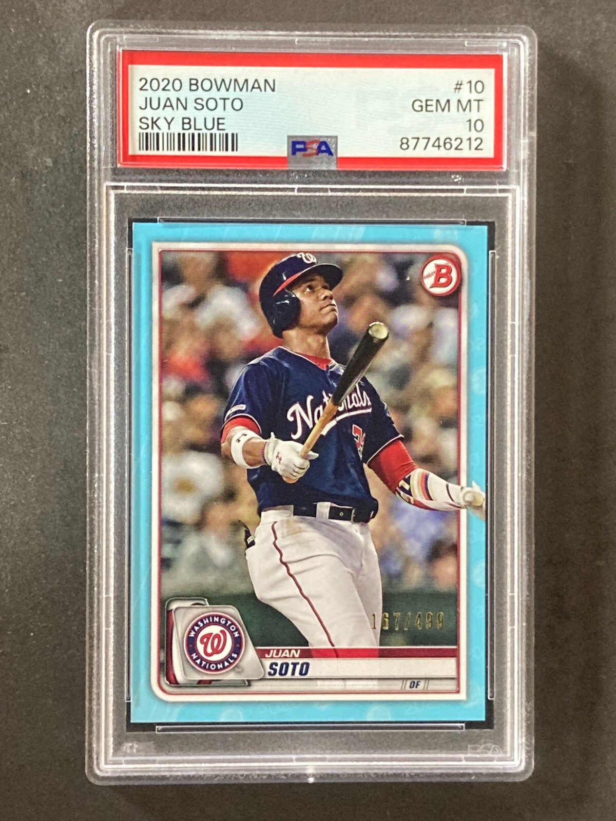 2020 Bowman Juan Soto Sky Blue #/499 PSA 10 | eBay