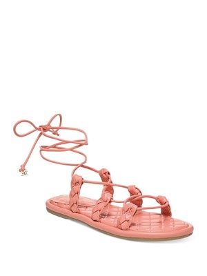 

SAM EDELMAN Женские розовые стеганые плетеные сандалии Zariah с круглым носком с ремешками, размер 9,5 м, Розовый, I0912S2