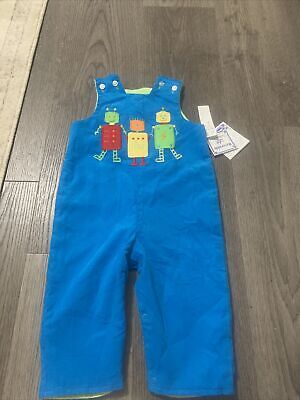 Bailey Boys 9 Month Reversible Long-all Robot Airplane NWT