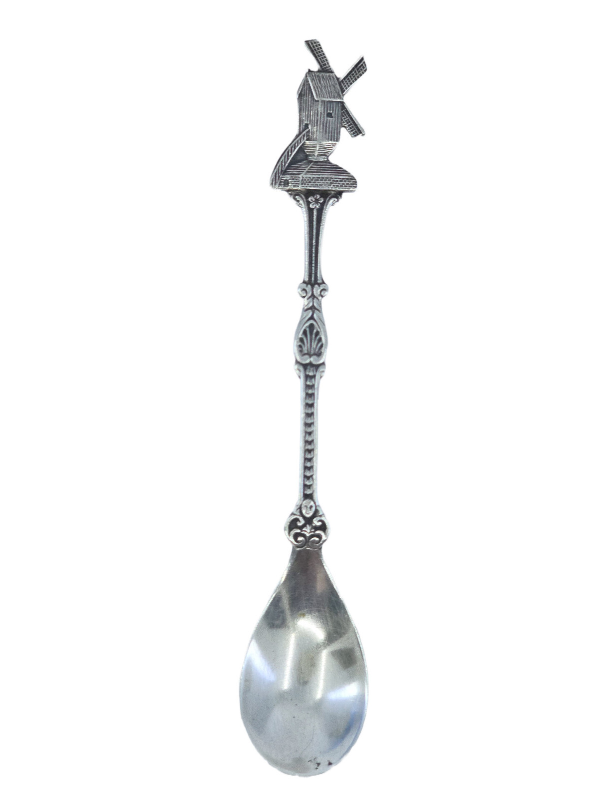 VTG RARE NETHERLANDS SILVER MAKER GEBR.HUISMAN/GH3 800 SILVER WINDMILL SPOON