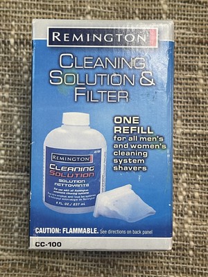Remington 2006 Shaver Shaving Cleaning Solution & Filter CC-100 8 oz