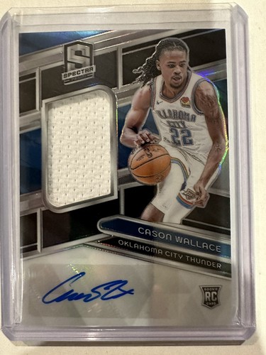 2023-24 Panini Spectra Cason Wallace ROOKIE PATCH AUTO /199