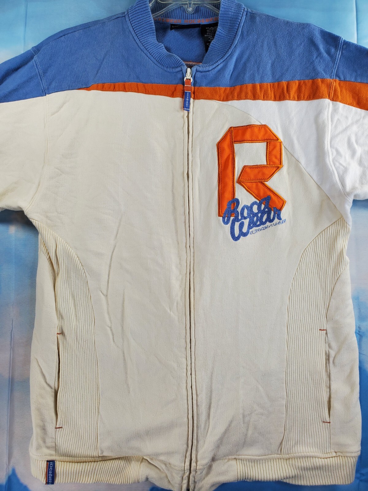 Vintage Y2K Rocawear Logo Front Back Short Sleeve Sweatshirt
