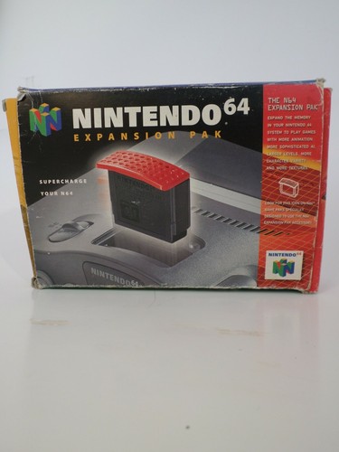 NINTENDO 64 - N64 - OFFICIAL EXPANSION PAK - CIB IN BOX (NO INSTRUCTIONS)
