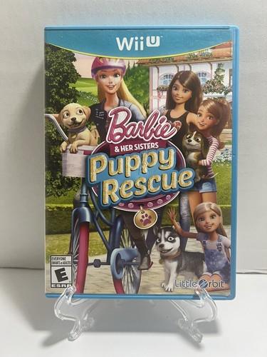 Nintendo Wii U Barbie Her Sisters Puppy Rescue Game Complete w Manual