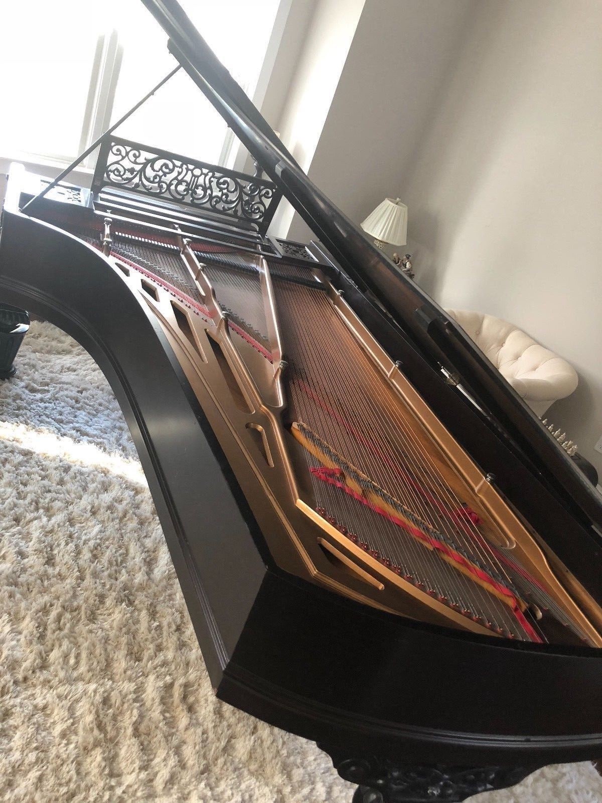 Stunning 9’ Chickering Concert Grand Museum Quality