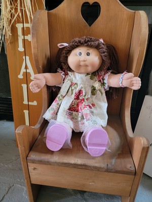 Vintage Cabbage Patch Kid  1985 Hm1 Brown Ponies And Brown Eyes Hong Kong P Fac.