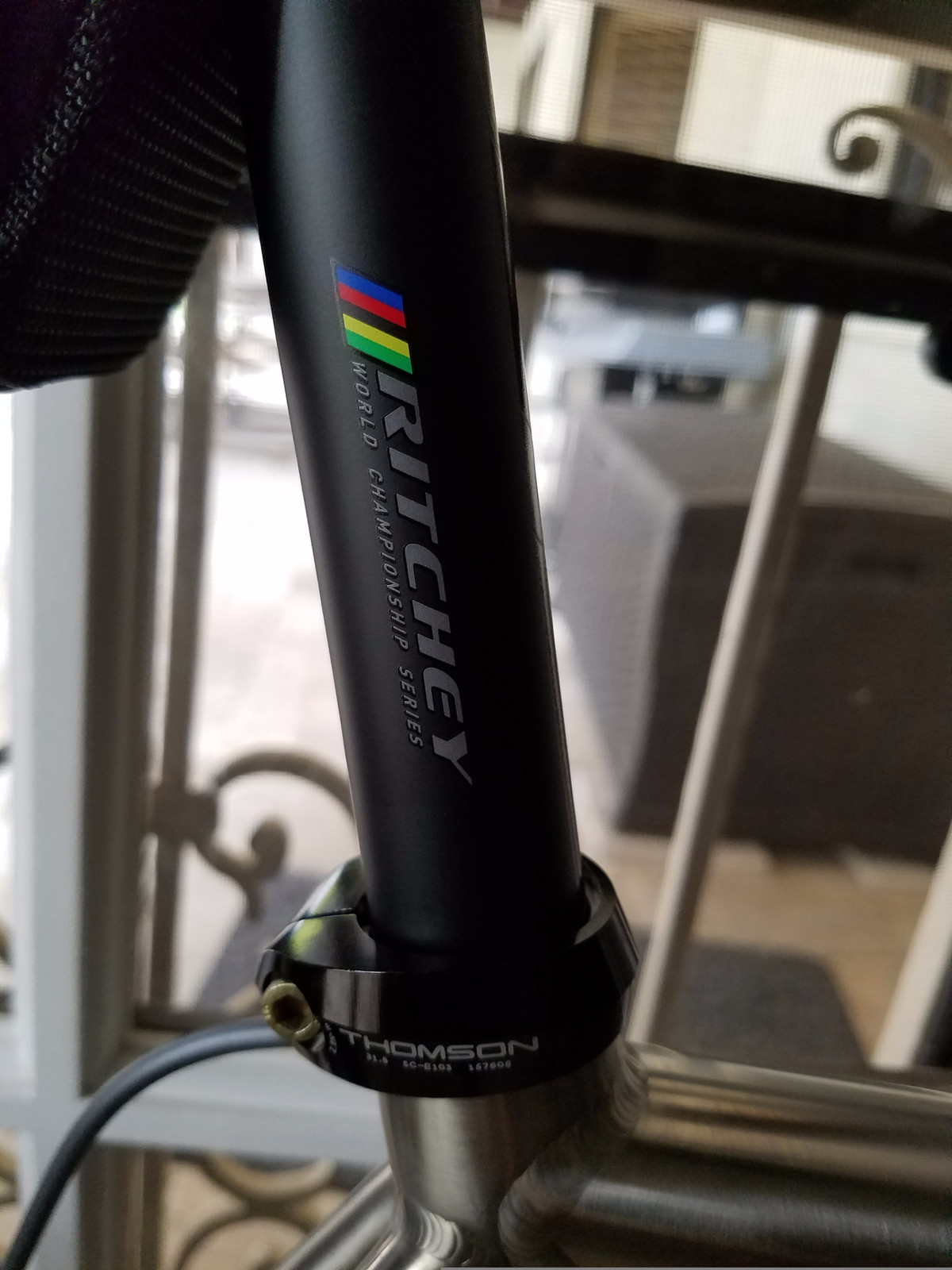 Ritchey WCS 1Bolt Seatpost 27.2 350mm 0 Offset Matte Black SideBinder