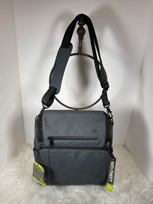 Travelon Anti-Theft Active Tour Bag Grey Messenger Bag NWT