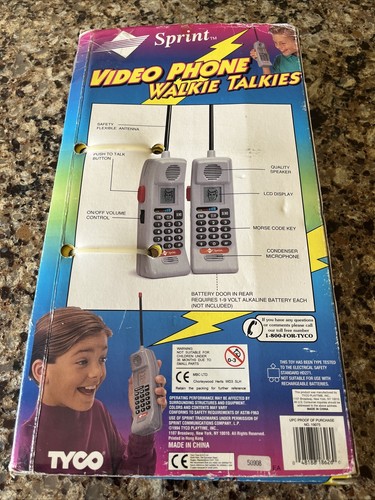 Vintage Sprint Viedo Phone Walkie Talkies Rare in Box HTF Toy