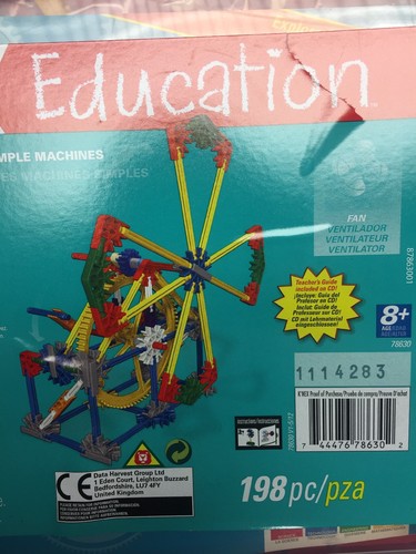 Educational STEM Building Toy Set - Intro to Simple Machines: Gears, 8+ [198 pc]