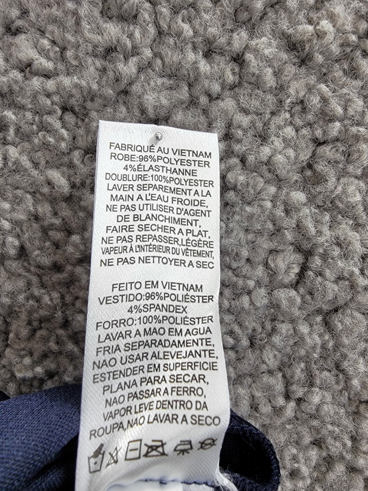 SLNY Twisted-Neck Tulip-Hem Dress Women's Navy Sleeveless Zip/Hook & Eye - Picture 14 of 16