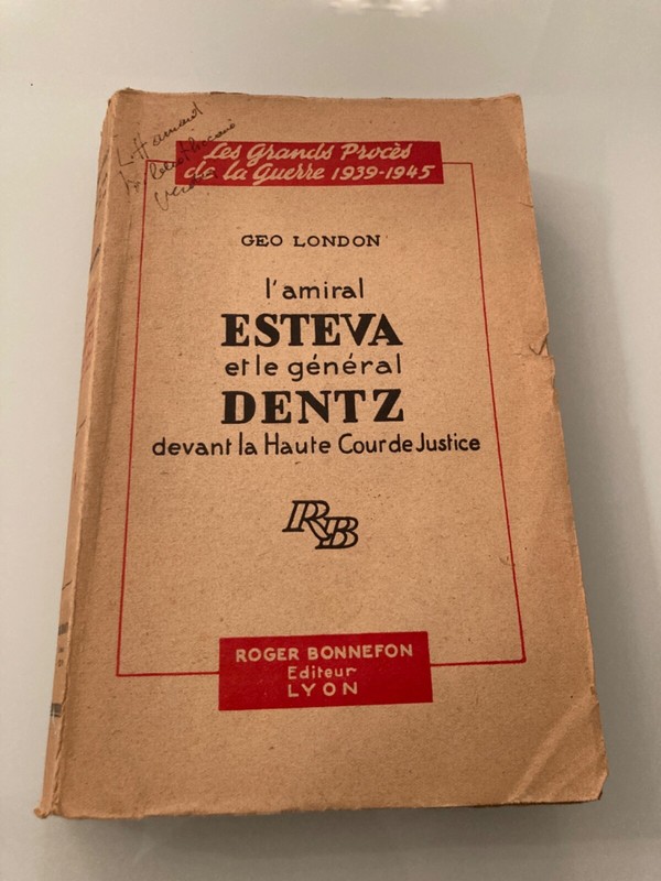 L'Amiral Esteva Et Le General Dentz Devant La Haute Cour De Justice