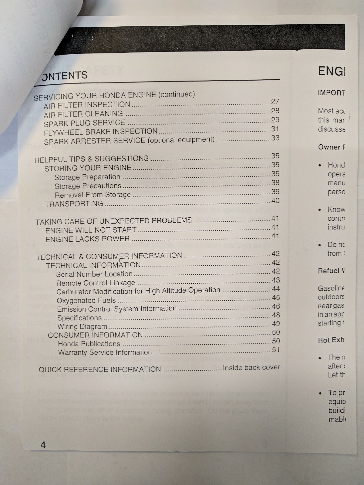 Honda Engines Owner's Manual GCV135 GCV160 Copy