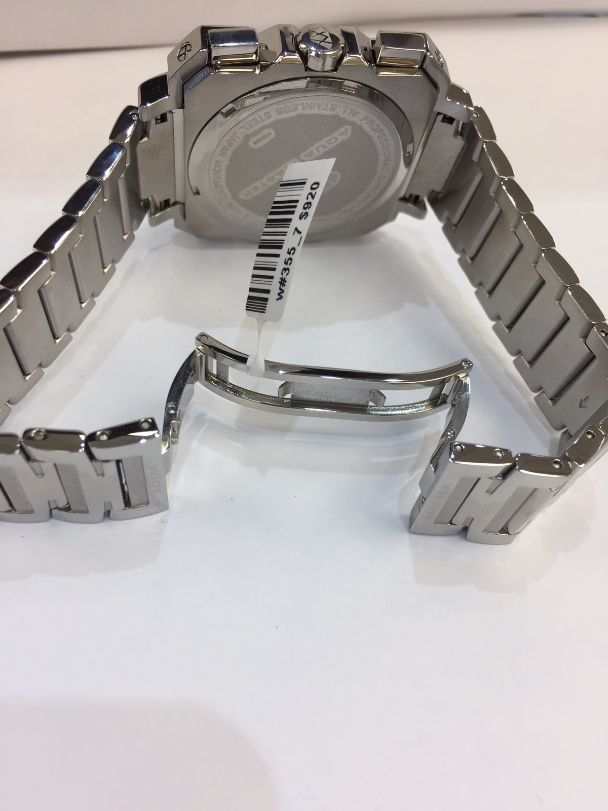 Pre-owned Aqua Master Men  Jojo Jojino Joe Rodeo St Still Metal Ban45mm Diamond Watch W355