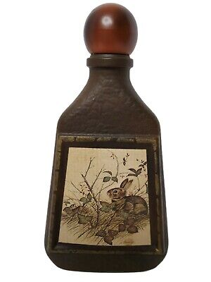 Vintage Jim Beams Collectors (Artist James Lockhart Cottontail Picture) Liquor D