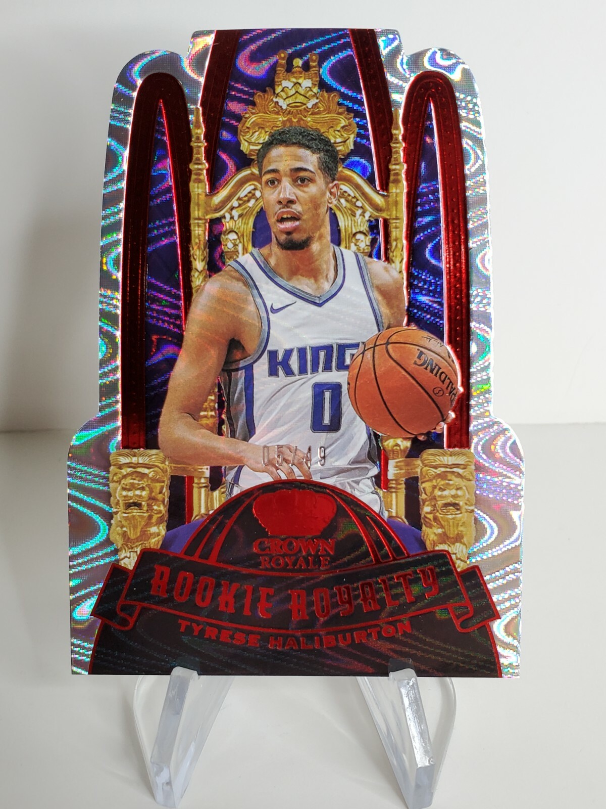 シングルカード 20-21 Crown e Tyrese Haliburton RARE! 2020-21 Crown Royale 