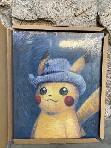 ゴッホピカチュウ　ジクレー　Van Gogh Giclée Pikachu Scalpers reselling exclusive Pokémon Van Gogh Pikachu