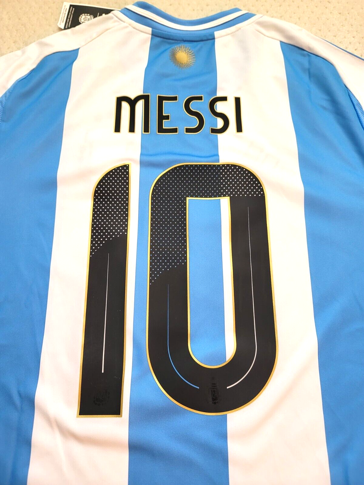 NWT Adidas Men's Argentina 2024 MESSI #10 Home Soccer Jersey SLIM
