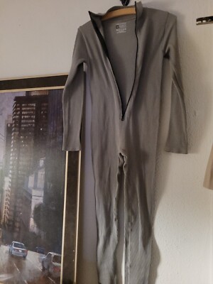 Pretty Little Thing Structured Contour Rib  Jumpsuit/catsuit gray bodycon M Nwot