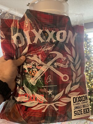 Dixxon Flannel Company -Jingle Bells - Men's Flannel Size 2XL - NIB