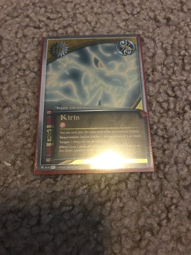 Naruto CCG - Kirin [Jutsu] 814 Super Rare FOIL card NM+ Itachi And Sasuke Uchiha