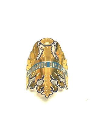 EDOARDO BIANCCHI, Front Bicycle Badge, Adhesive Back, New Olympics Style