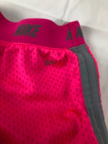 NIKE Dri Fit Child  Girls Size 5 Small Pink Athletic Sports Shorts