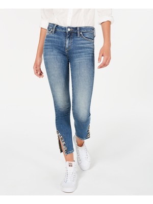 

Женские синие джинсы скинни JOES с разрезами и бисером, талия 29, Синий, AQACLO5968