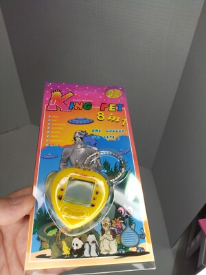 King Pet (8 In 1) One Gadget All Pets! Digital Pet Yellow Heart (1999)