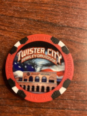 Harley Davidson Poker Chip  Twister City HD  Wichita KS
