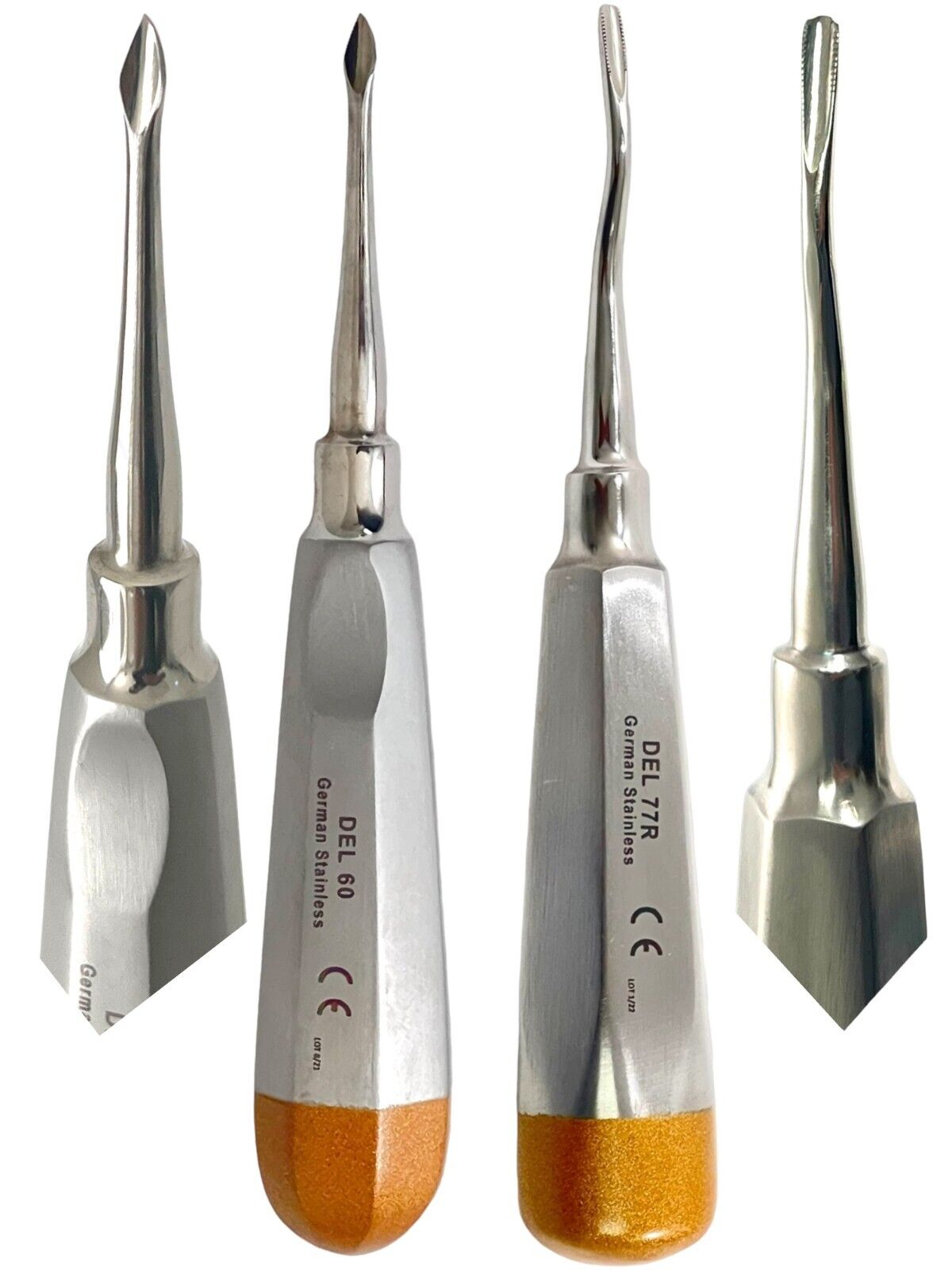Premium 2Pcs Dental Tooth Extraction Elevator #77R, #60 Premium 2Pcs Dental Tooth Extraction Elevator #77R, #60