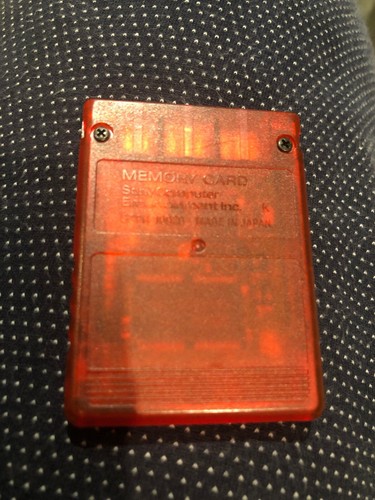 Playstation 2 PS2 Memory card 8MB Magic Gate Red Genuine Free Shipping