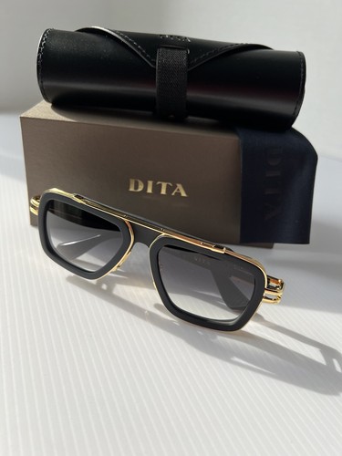 Pre-owned Dita Lxn-evo Dts403-a-01 Matte Black Gold Gray Gradient Lens Sunglasses Authenti