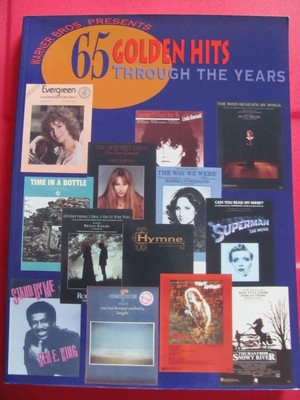 2 Music Books: 65 GOLDEN HITS THROUGH THE YEARS + #1 SONGS of the 80's Billboard