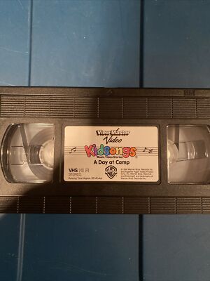 Kidsongs A Day At Camp VHS 1989 1990 View-Master Video Sing-a-long No Case Used